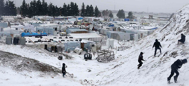 Flüchtlinge, Winter, Kälte, Flüchtlingslager, Syrer, Kinder