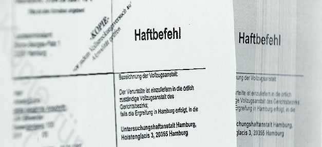Haftbefehl, Dokument, Schreiben, Bescheid, Ordner, Polizei, Straftat