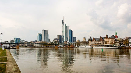 Frankfurt a.M. Stadt, Fluss, Panorama, Skyline