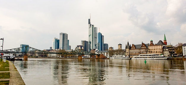 Frankfurt a.M. Stadt, Fluss, Panorama, Skyline