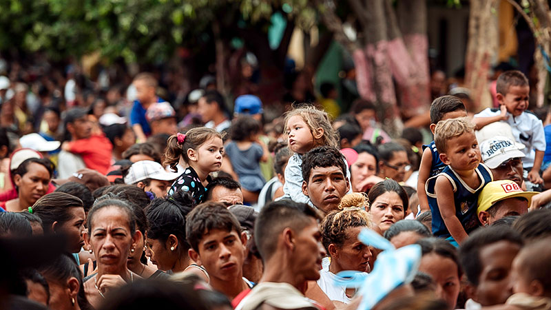 Menschen, Flüchtlinge, Flucht, Kinder, Kolumbien, Venezuela, Amerika