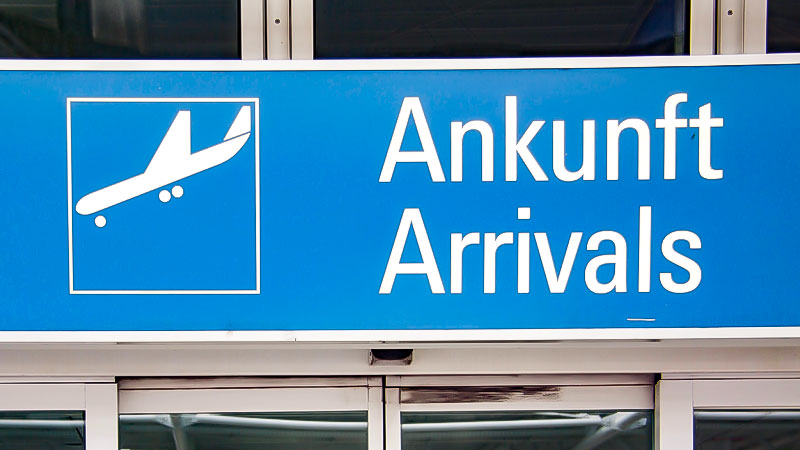 Ankunft, Flughafen, Flugzeug, Migration, Reise, Urlaub