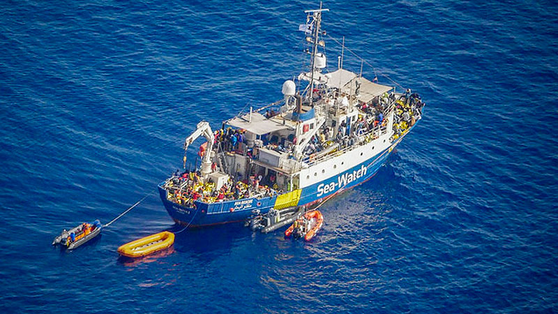 Sea-Watch, Rettungsschiff, Mittelmeer, Flüchtlinge, Hilfe