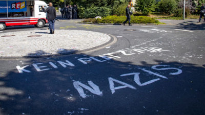 Demonstration, Nazis, Neonazis, Republikaner