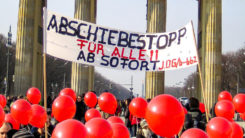 Abschiebung, Flüchtlinge, Asyl, Demonstration, Luftballons