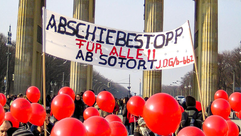 Abschiebung, Flüchtlinge, Asyl, Demonstration, Luftballons