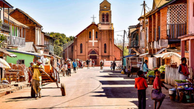 Afrika, Menschen, Straße, Stadt, Madagaskar