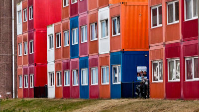 Wohnen, Container, Wohncontainer, Flüchtlinge, Unterkunft, Flüchtlingsunterkunft