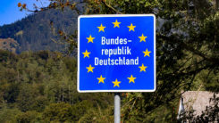 Grenze, Grenzschild, Grenzübergang, Deutschland