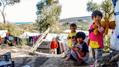 Kinder, Flüchtlinge, Flüchtlingslager, Griechenland, Lesbos