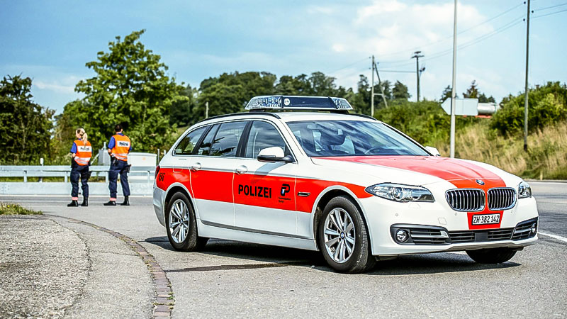 Polizei, Polizeiauto, Schweiz, Schweizer, Straße