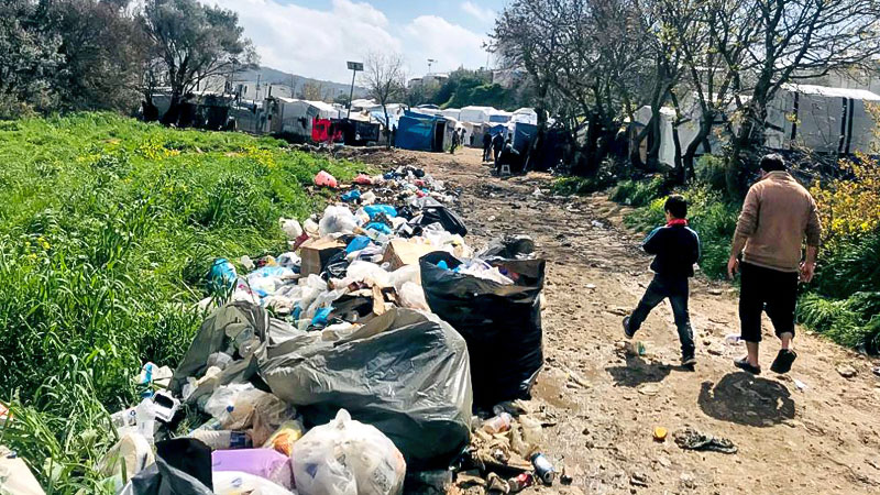 Müll, Flüchtlingslager, Flüchtlingscamp, Griechenland