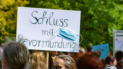 Demnstration, Corona, Protest, Demo, Maske