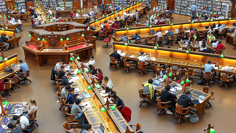 Studium, Bibliothek, Bildung, Hochschule, Universität, Studenten