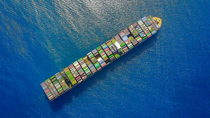 Handelsschiff, Containerschiff, Schiff, Container, Meer, Handel