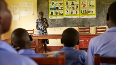 Schule, Bildung, Kinder, Afrika, Klasse, Lehrerin