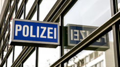 Polizei, Polizeiwache, Schild, Polizeischild