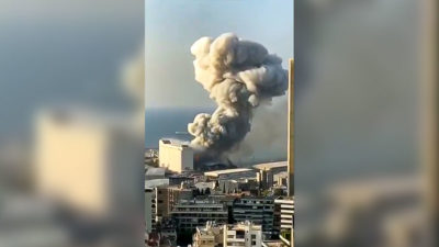 Beirut, Libanon, Explosion, Bombe, Krieg, Rauchwolke
