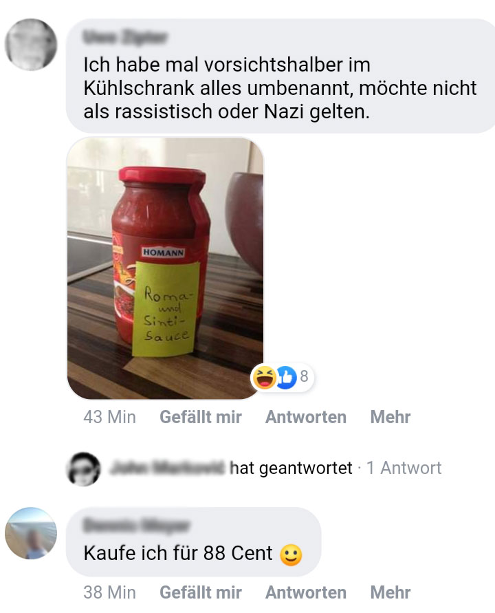 Facebook, Rassismus, Nazis, Rechtsextremismus, Zigeunersauce