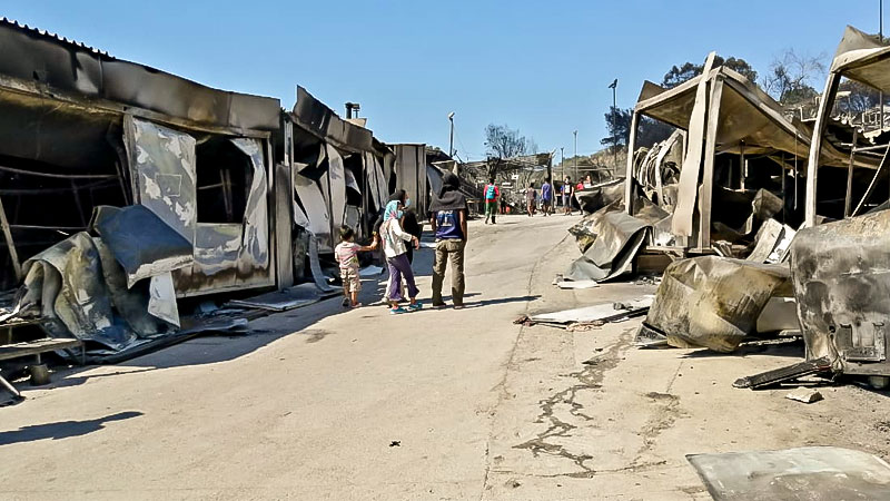 Flüchtlingslager, Moria, Flüchtlingscamp, Griechenland, Brand, Flüchtlingspolitik