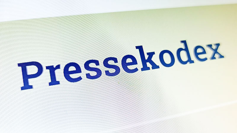 Pressekodex, Presserat, Presse, Medien, Journalismus
