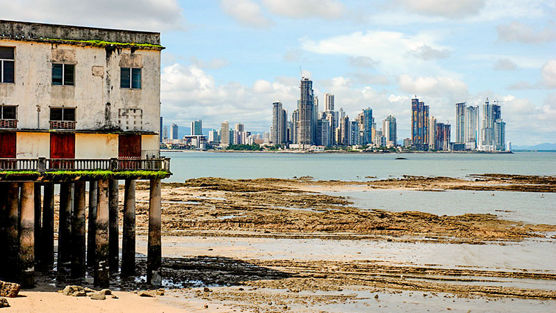 Panama, Armut, Reichtum, Arm, Reich, Wolkenkratzer, Haus