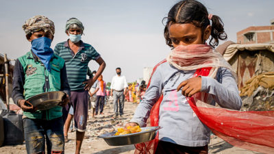 Essen, Hunger, Kinder, Armut, Indien, Essensausgabe