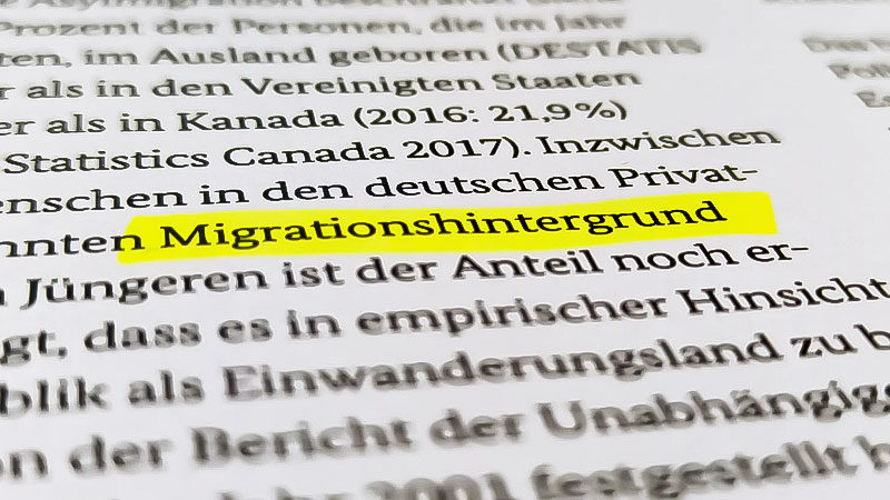 Begriff „Migrationshintergrund“ nicht mehr verwenden Begriff „Migrationshintergrund“ nicht mehr verwenden