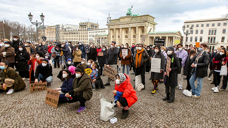Demonstration, Demo, Berlin, Antiasiatischer Rassismus
