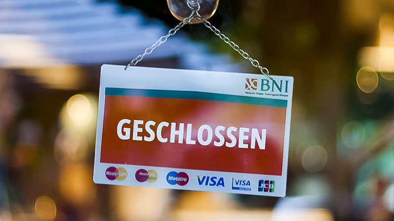 Geschlossen, Geschäft, Restaurant, Cafe, Corona, Arbeitslosigkeit
