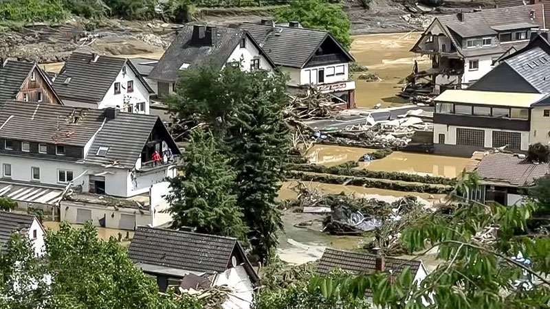 Hochwasser, Rheinland-Pfalz, Klimawandel, Starkregen, Flut, Wasser, Überschwemmung