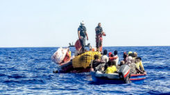 Flüchltinge, Seenotrettung, Mittelmeer, Flucht, Rettung