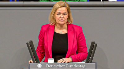 Nancy Faeser, Bundestag, Bundesinnenministerin, SPD, Innenministerin, Ministerin