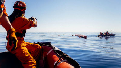 Seenotretter, Mittelmeer, Boot, Flüchtlinge, Sea Eye, Alan Kurdi