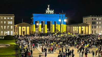 Ukraine, Brandenburger Tor, Demonstration, Krieg, Russland