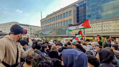 Demonstration, Menschen, Palästina, Israel, Antisemitismus