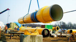 Gas, Pipeline, Baustelle, Rohr, Klimawandel, Umwelt, Fossile Energie