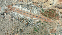 Kabul, Flughafen, Afghanistan, Luftaufnahme