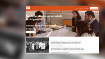 Antiziganismus, Meldestelle, Internetseite, Sinti, Roma