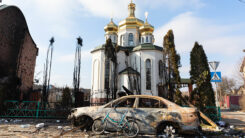 Irpin, Ukraine, Kirche, Bombe, Krieg, Russland, Auto