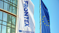 Frontex, Grenzschutzagentur, Fahne, Europäische Union, EU, Flagge