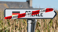 Grenze, Border, Deutschland, Germany, Schild, Geschlossen, Closed