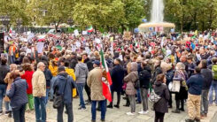 Demo, Demonstration, Iran, Regime, Kopftuch, Frauen, Frauenrechte