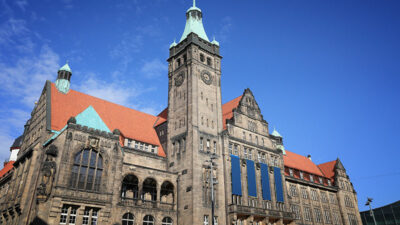 Rathaus, Chemnitz, Gebäude, Politik, Himmel, Historisch