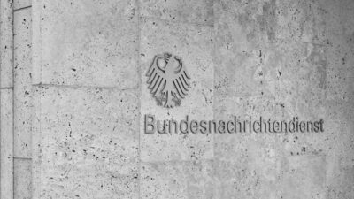 Bundesnachrichtendienst, BND, Geheimdienst, Wand, Bundesadler, Logo