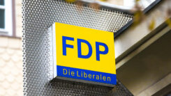 FDP, Schild, Politik, Die Liberalen, Gelb, Blau