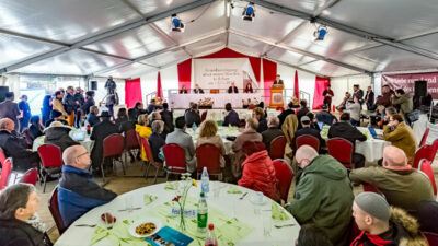 Ahmadiyya, Erfurt, Moscheebau, Versammlung, Grundsteinlegung