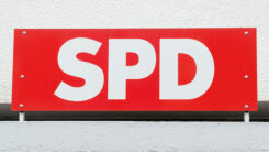SPD, Logo, Schriftzug, Wand, Politik, Sozialdemokraten