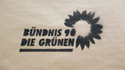 Bündnis 90/Die Grünen, Grüne, Politik, Logo, Partei, Sprühfarbe