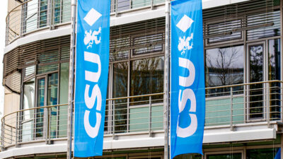 CSU, Logo, Partei, Politik, Bayern, Gebäude, Fahne